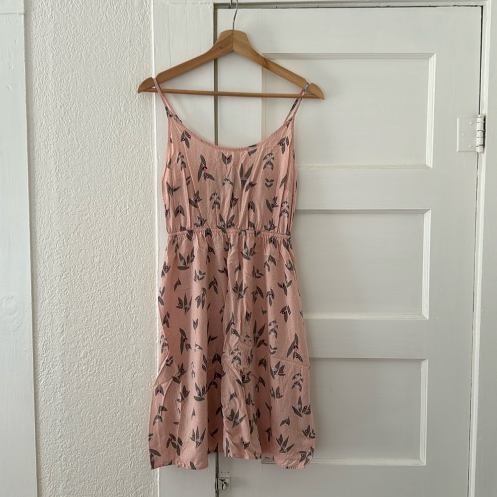 GAP Floral Pink Strap Dress